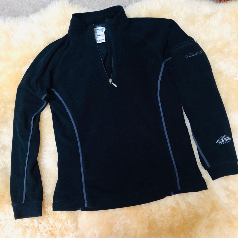 Columbia sportswear fleece ⅓ zip jacket hoodie